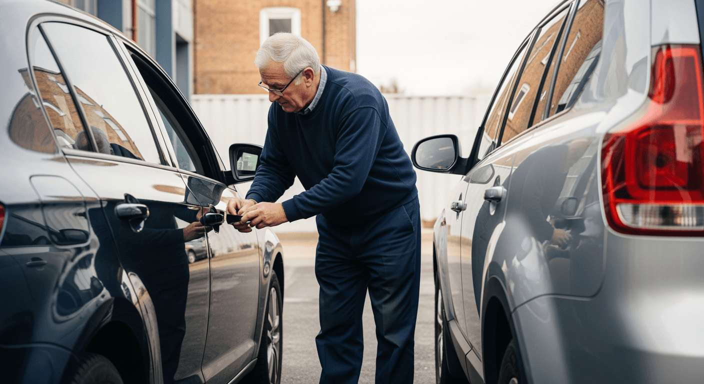 Exemple de sinistre auto — conducteur senior