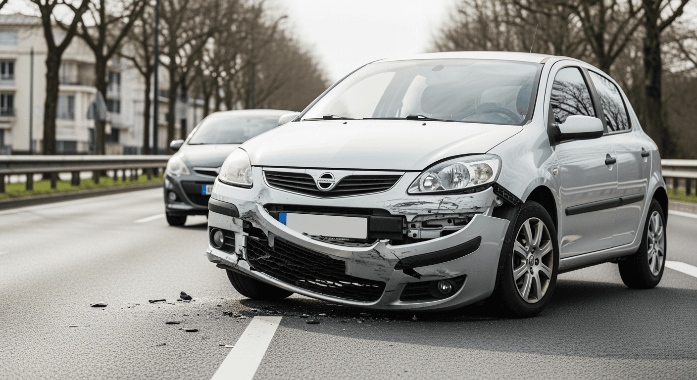 Exemple de sinistre auto — conducteur malusé