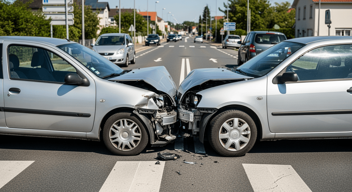 Exemple de sinistre auto — au tiers